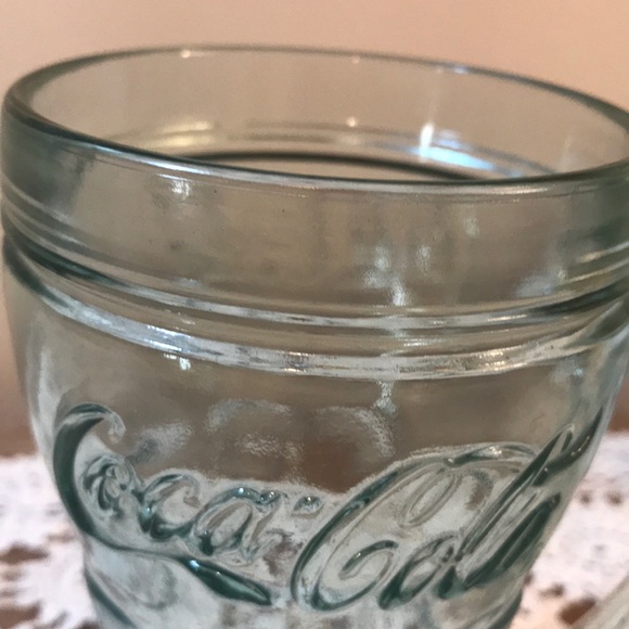 ⭐️Vintage Coca Cola Green Heavy Glass Mug⭐️ - Picture 2 of 5